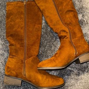 Target - brown suede like knee high boots